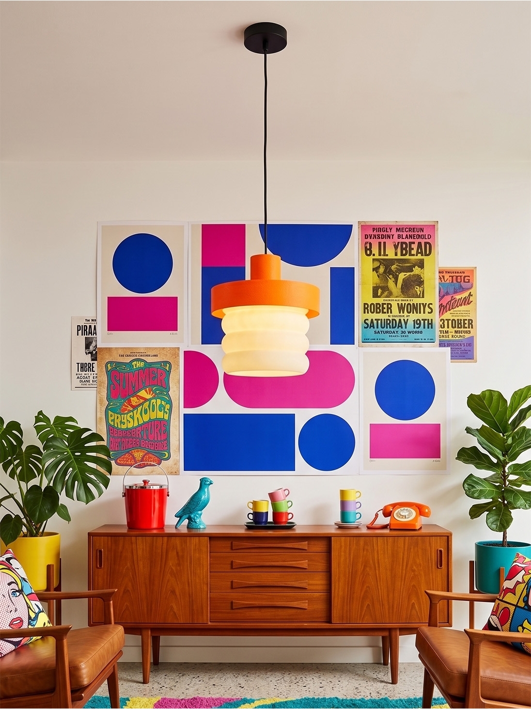 Coralie – suspension design pop orange, large Coralie – suspension design pop orange, large