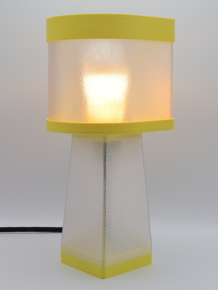 Valérie – Lampe à poser design, Couleurs PASTEL, Équilibre – Luminaire haut de gamme en impression 3D