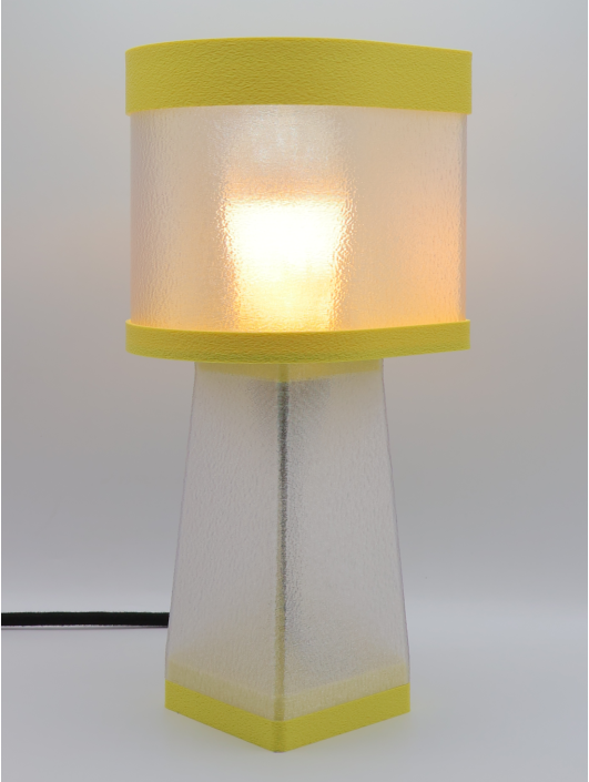 Valérie – Lampe à poser design, Couleurs PASTEL, Équilibre – Luminaire haut de gamme en impression 3D