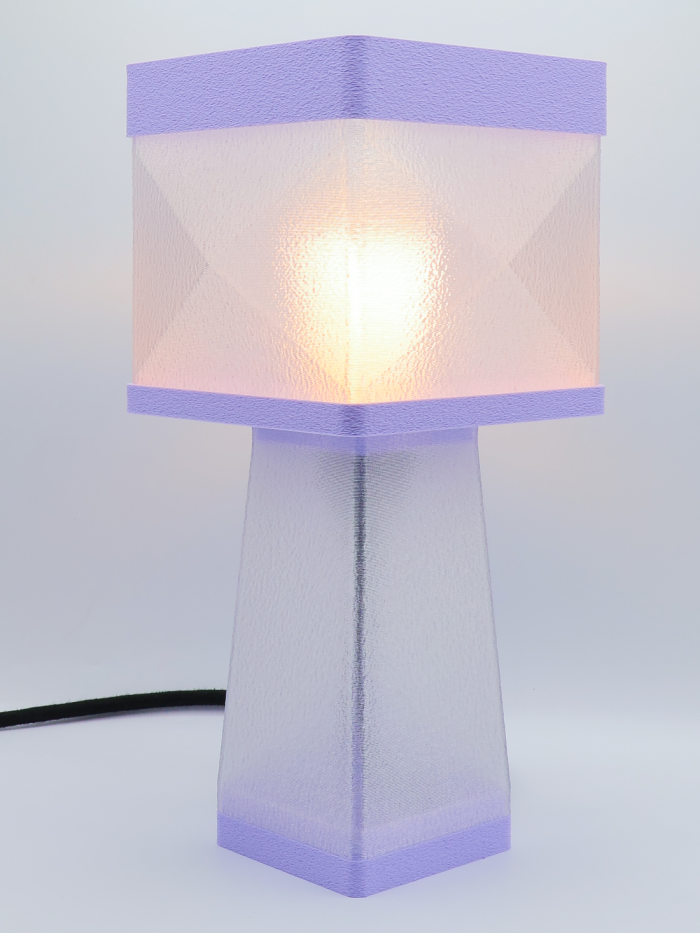 Isabelle – Lampe à poser design, Couleurs PASTEL, Équilibre – Luminaire haut de gamme en impression 3D