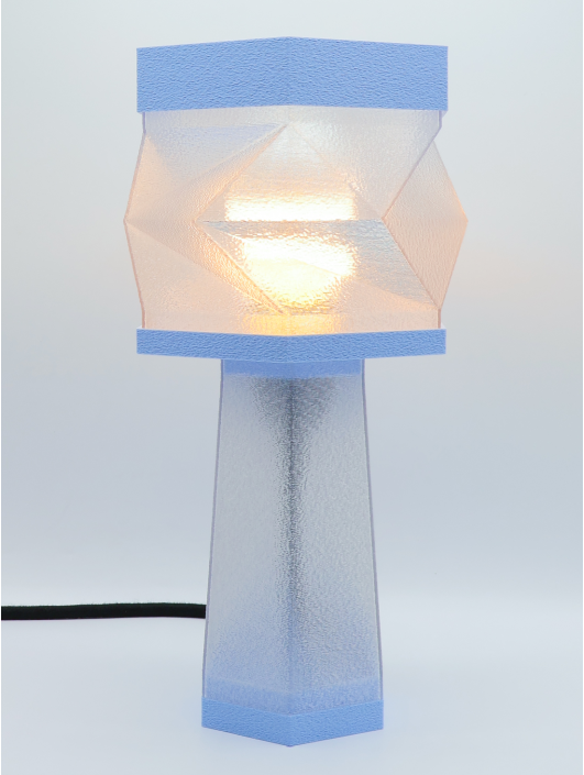Élise – Lampe à poser design, Couleurs PASTEL, Équilibre – Luminaire haut de gamme en impression 3D