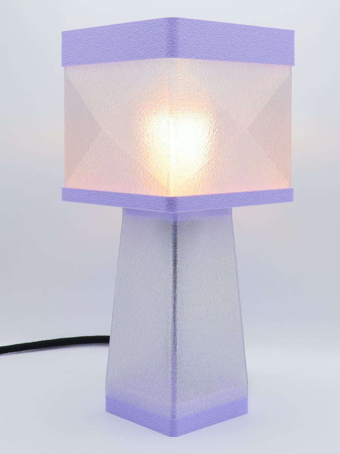 Isabelle – Lampe à poser design, Couleurs PASTEL, Équilibre – Luminaire haut de gamme en impression 3D