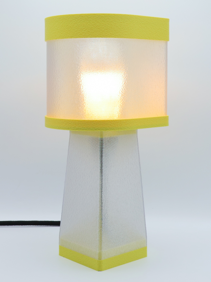 Valérie – Lampe à poser design, Couleurs PASTEL, Équilibre – Luminaire haut de gamme en impression 3D