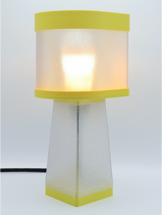 Valérie – Lampe à poser design, Couleurs PASTEL, Équilibre – Luminaire haut de gamme en impression 3D