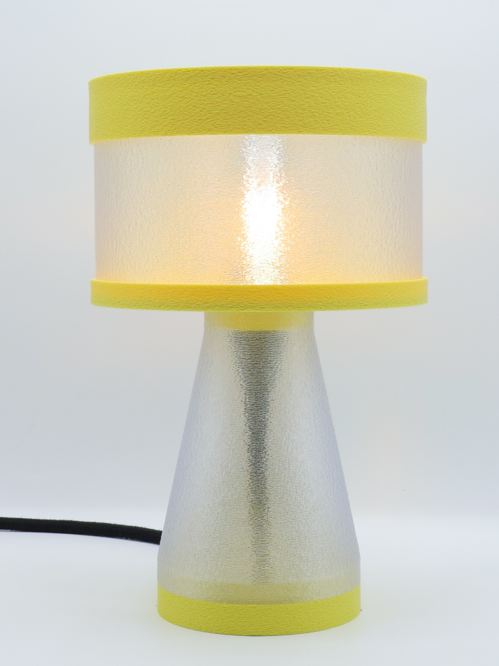 Meredith – Lampe à poser design finition Pastel Jaune – Disponible en plusieurs couleurs