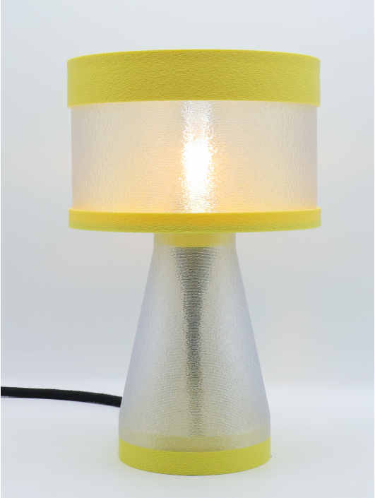 Meredith – Lampe à poser design finition Pastel Jaune – Disponible en plusieurs couleurs