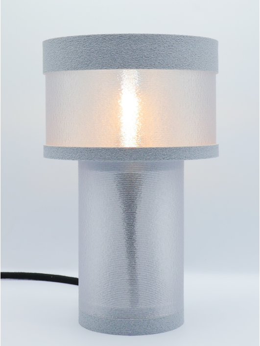 Clarisse – Lampe à poser design finition Granit – Disponible en plusieurs couleurs