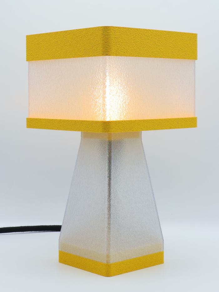 Juliane – Lampe à poser design finition Granit – Disponible en plusieurs couleurs