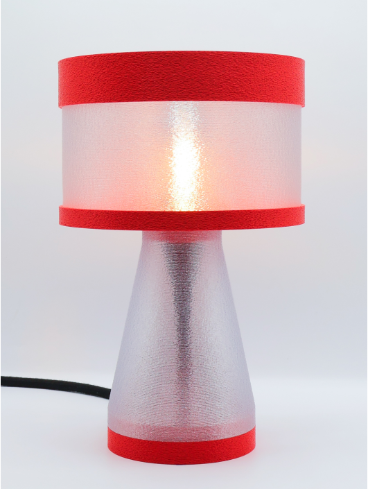 Meredith – Lampe à poser design finition Granit – Disponible en plusieurs couleurs