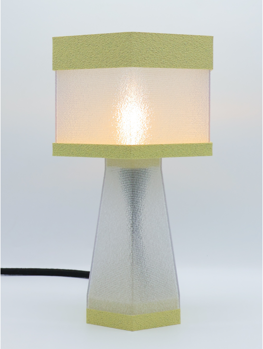 Aline – Lampe à poser design finition Granit – Disponible en plusieurs couleurs