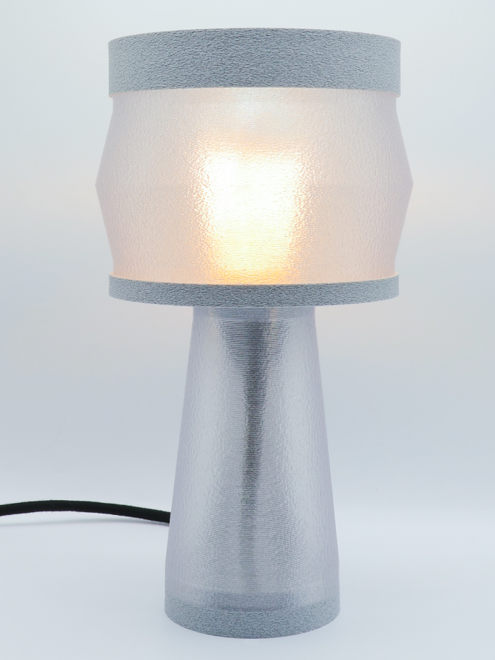 Aurélie – Lampe à poser design, Couleurs GRANIT, Équilibre – Luminaire haut de gamme en impression 3D