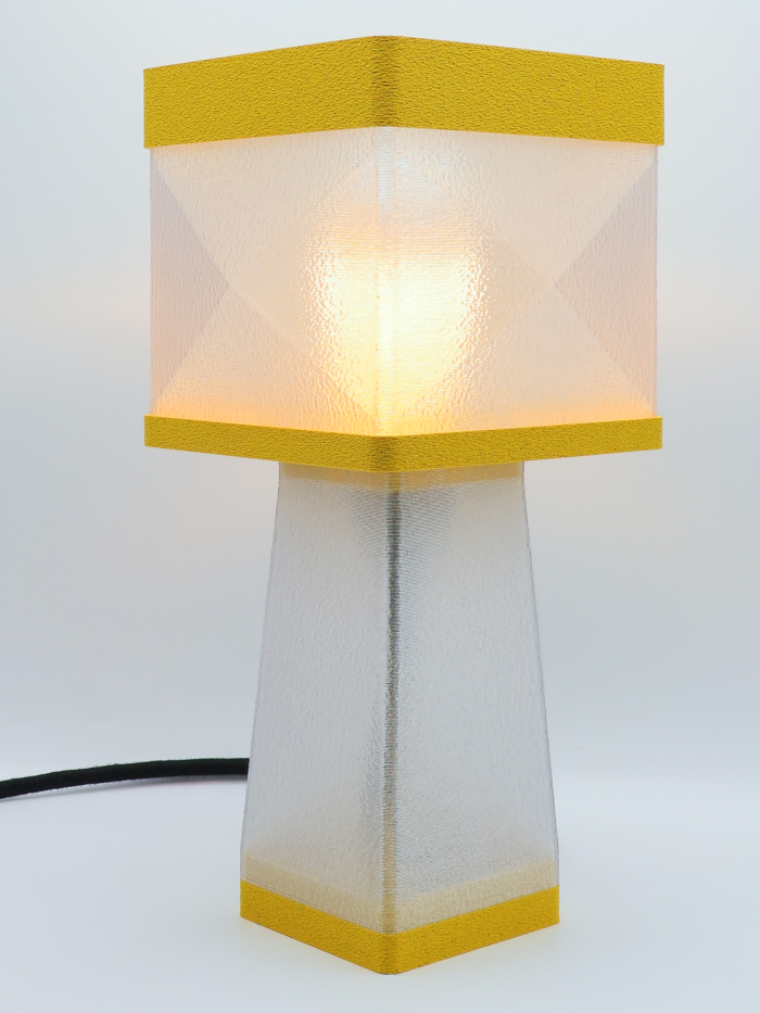 Isabelle – Lampe à poser design, Couleurs GRANIT, Équilibre – Luminaire haut de gamme en impression 3D