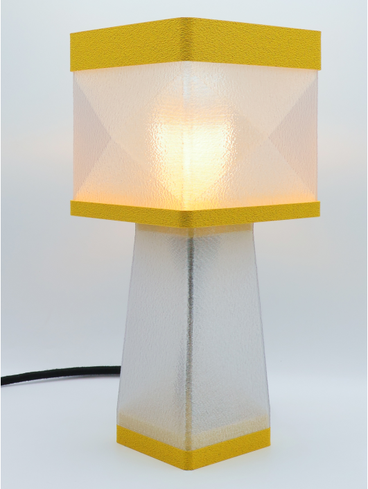 Isabelle – Lampe à poser design, Couleurs GRANIT, Équilibre – Luminaire haut de gamme en impression 3D