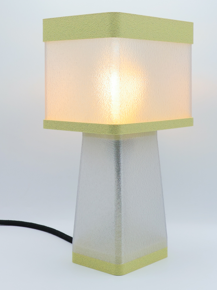 Gabrielle – Lampe à poser design, Couleurs GRANIT, Équilibre – Luminaire haut de gamme en impression 3D