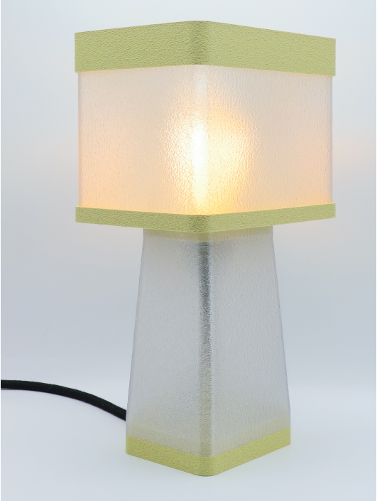 Gabrielle – Lampe à poser design, Couleurs GRANIT, Équilibre – Luminaire haut de gamme en impression 3D