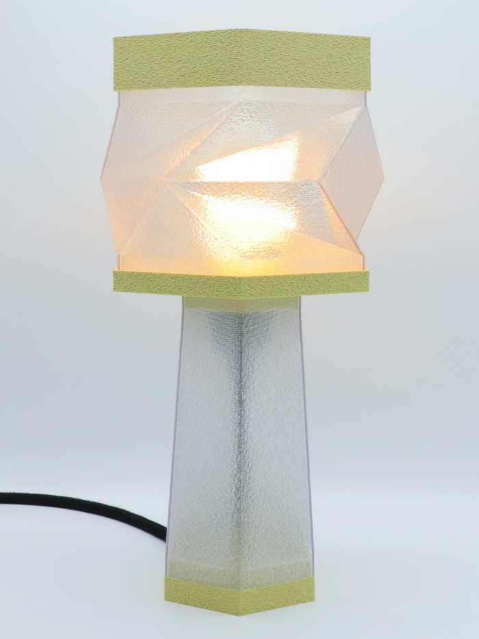 Élise – Lampe à poser design, Couleurs GRANIT, Équilibre – Luminaire haut de gamme en impression 3D