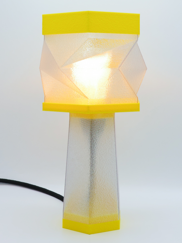 Élise – Lampe à poser design, Couleurs POP, Équilibre – Luminaire haut de gamme en impression 3D