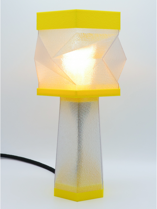 Élise – Lampe à poser design, Couleurs POP, Équilibre – Luminaire haut de gamme en impression 3D