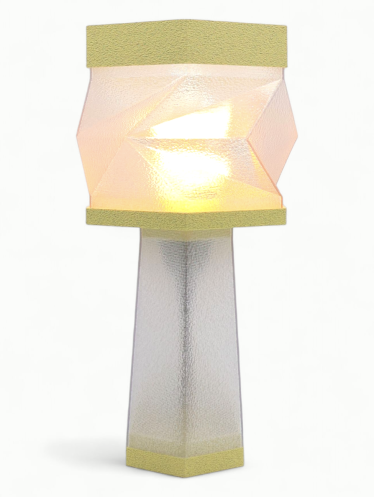 Élise – Lampe à poser design, Couleurs GRANIT, Équilibre – Luminaire haut de gamme en impression 3D