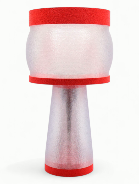 Clémence – Lampe à poser design, Couleurs GRANIT, Équilibre – Luminaire haut de gamme en impression 3D
