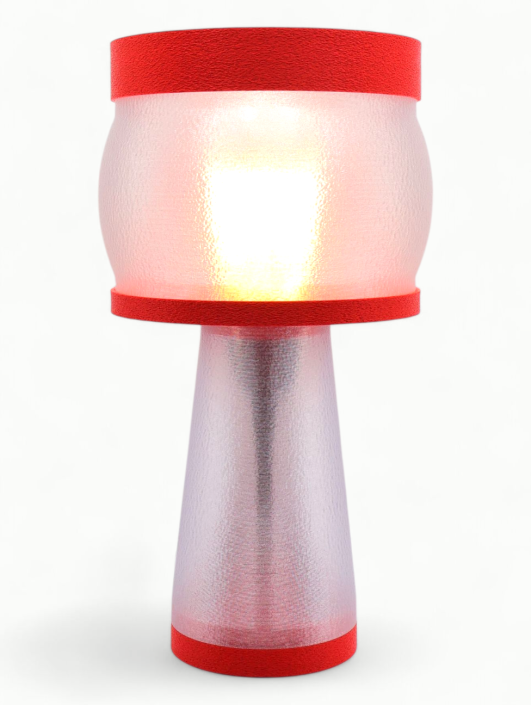 Clémence – Lampe à poser design, Couleurs GRANIT, Équilibre – Luminaire haut de gamme en impression 3D