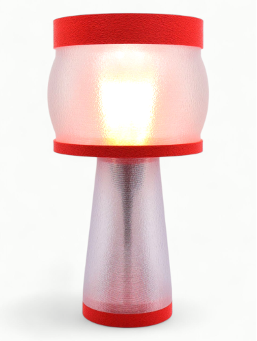 Clémence – Lampe à poser design, Couleurs GRANIT, Équilibre – Luminaire haut de gamme en impression 3D