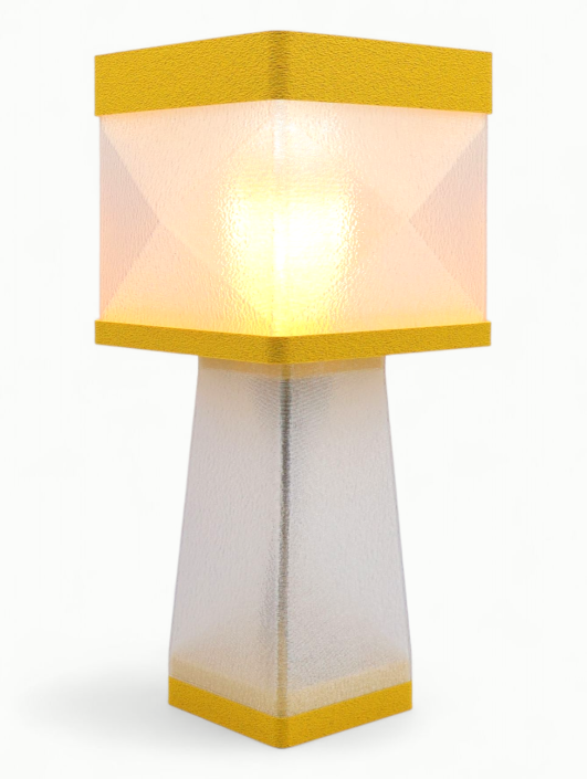 Isabelle – Lampe à poser design, Couleurs GRANIT, Équilibre – Luminaire haut de gamme en impression 3D