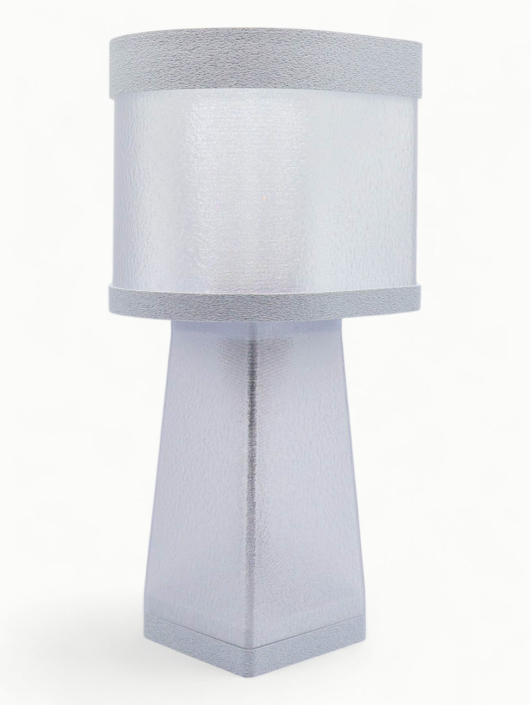 Valérie – Lampe à poser design, Couleurs GRANIT, Équilibre – Luminaire haut de gamme en impression 3D