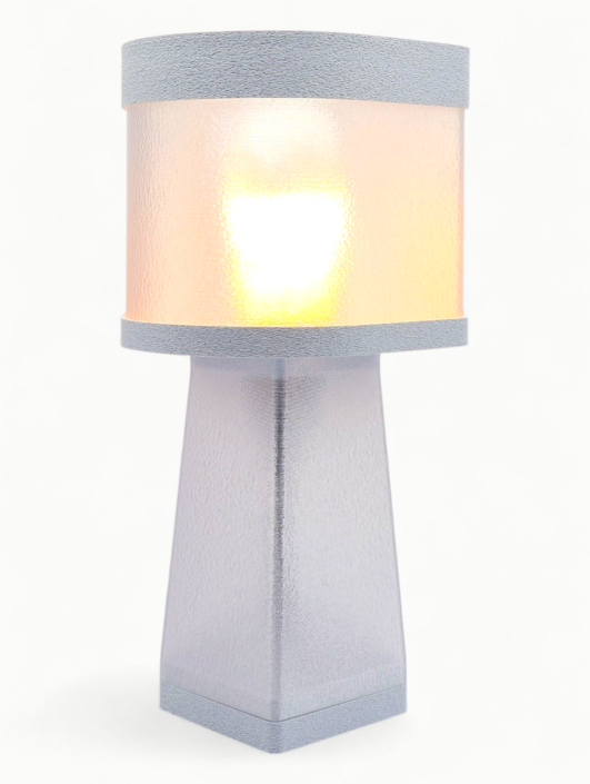 Valérie – Lampe à poser design, Couleurs GRANIT, Équilibre – Luminaire haut de gamme en impression 3D