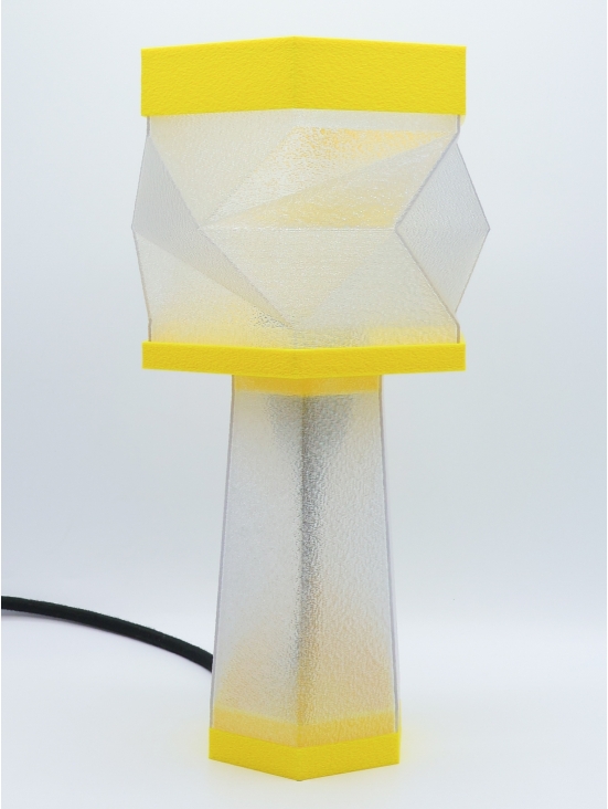 Élise – Lampe à poser design, Couleurs POP, Équilibre – Luminaire en impression 3D