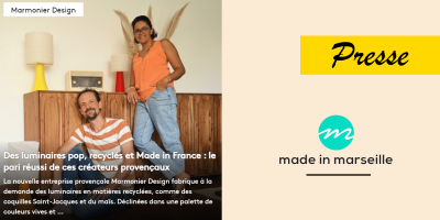 Made in Marseille met en lumière nos luminaires design fabriqués en Provence