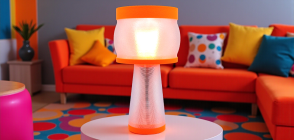 Clémence – Lampe design Lumichrome finition Pop