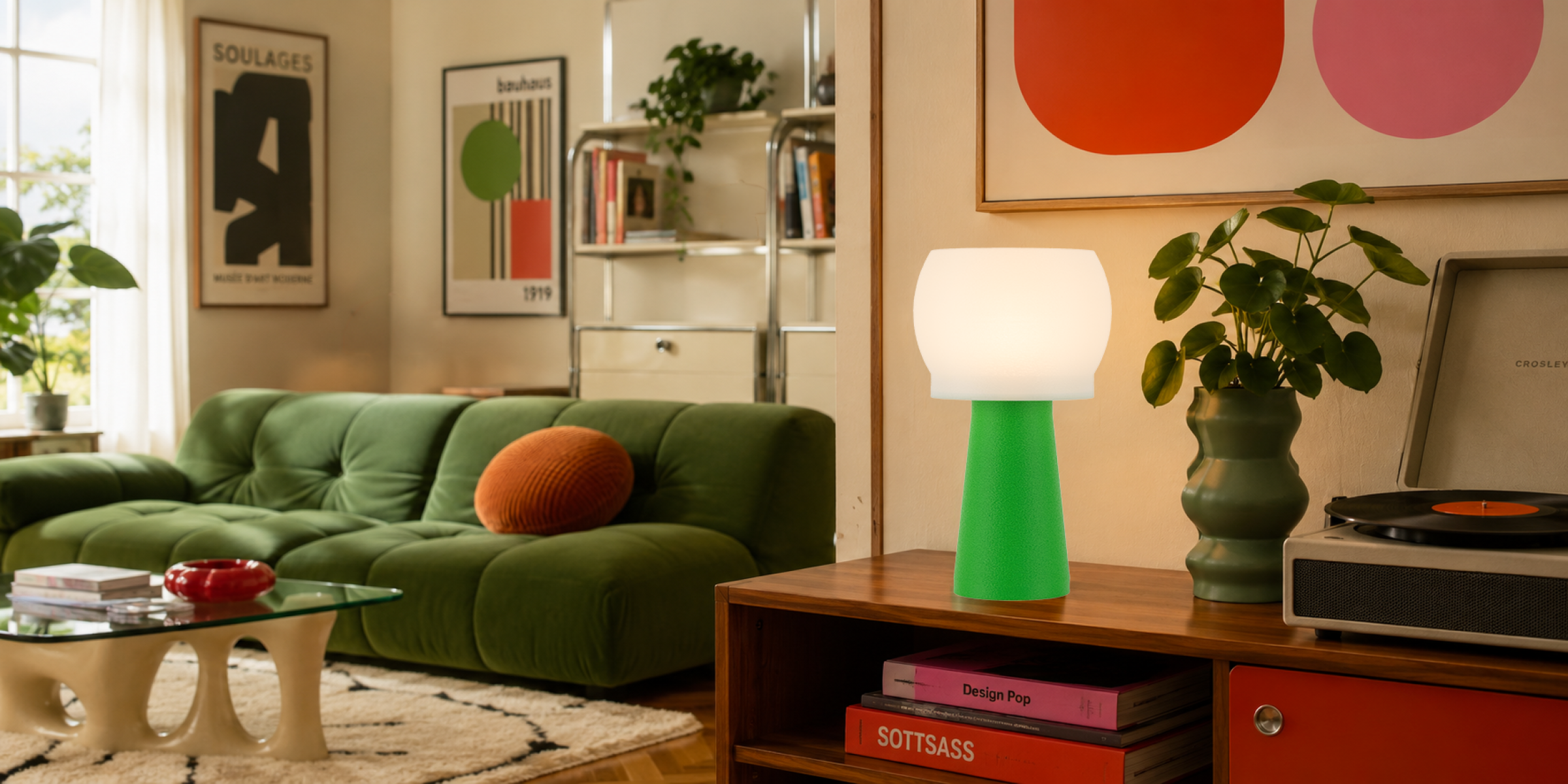 Clémence – Lampe design finition Pop